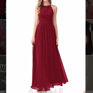Azazie bridesmaid bonnie burgundy size 10